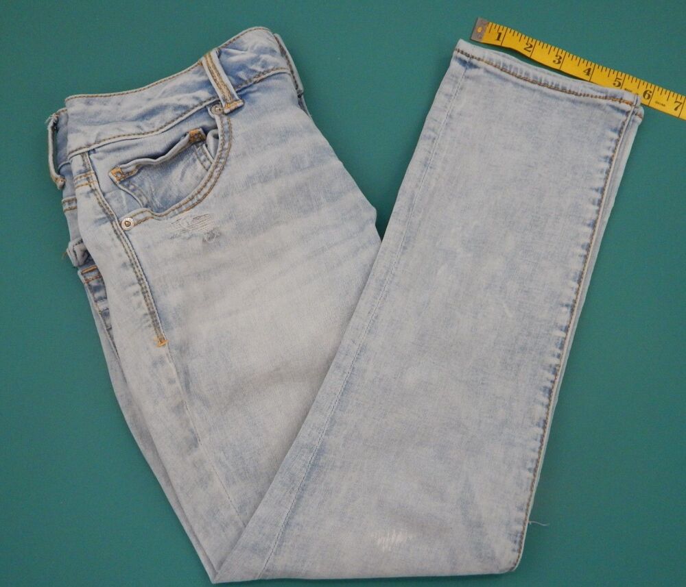 American Eagle Jeans Artist Crop Women's Size 4 Straight Leg, Super Stretch
